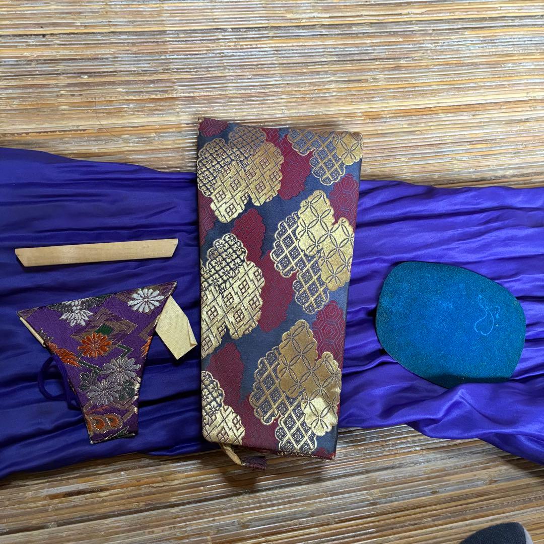 三味線　バチ3個　ケース　詳細不明