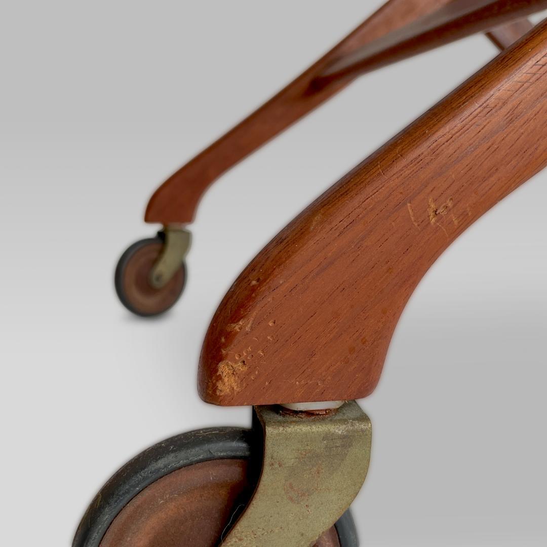 60s デンマーク製【Svend Aage Madsen】チーク トロリーワゴン