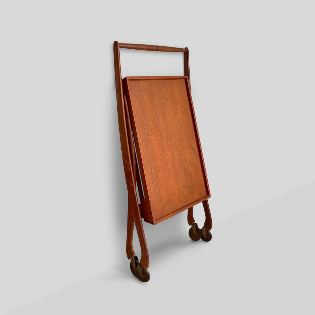 60s デンマーク製【Svend Aage Madsen】チーク トロリーワゴン