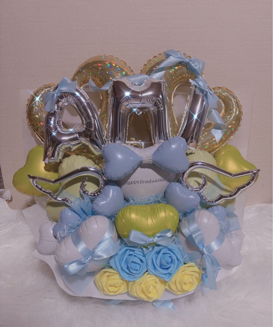 推し活　メイド　バルーンギフト　バルーンアレンジ 生誕祭　フラスタ　卓フラ　祝