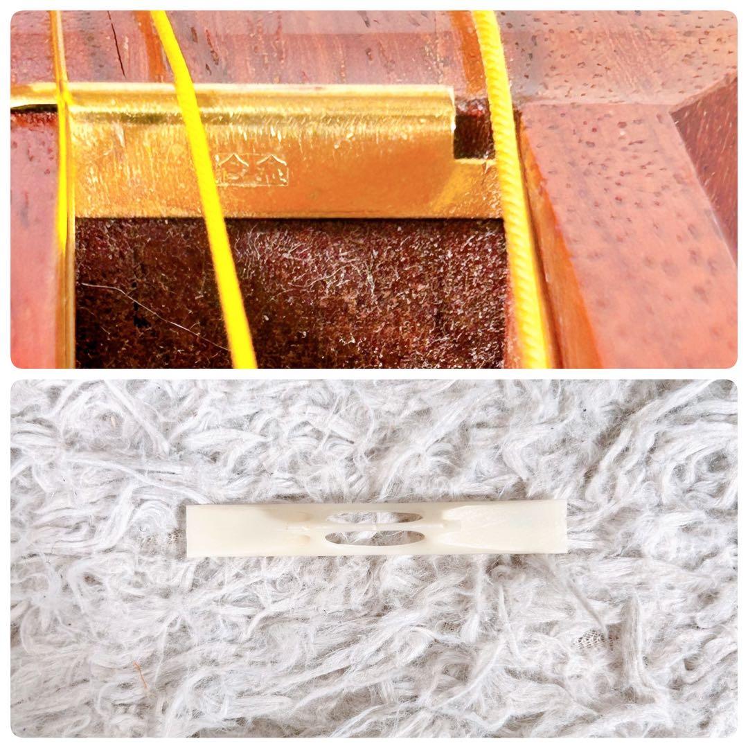 【良品】長唄三味線　中棹　花梨　　丸打胴　本皮　皮破れなし　天神欠けなし　合金