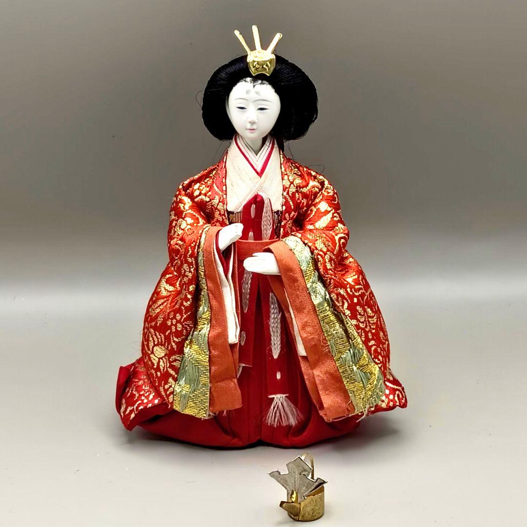 昭和の雛飾り　御殿飾り雛人形　設置時幅45×奥30×高60cm位　簡単組立　雛祭