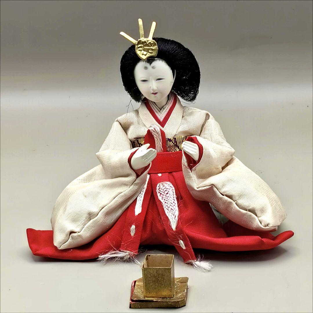 昭和の雛飾り　御殿飾り雛人形　設置時幅45×奥30×高60cm位　簡単組立　雛祭