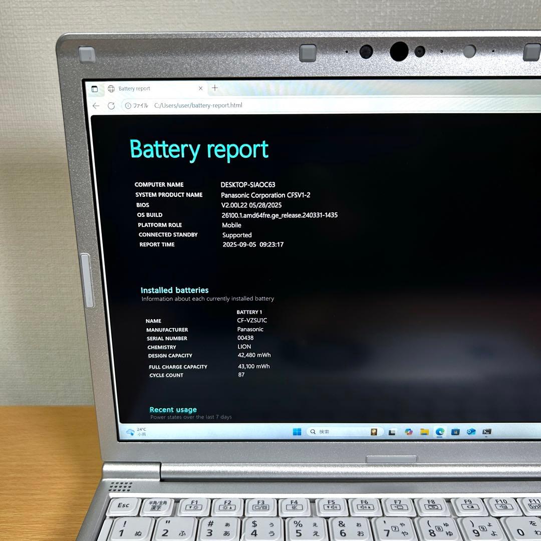 美品 Panasonic Let's note SV1 16GB 512GB