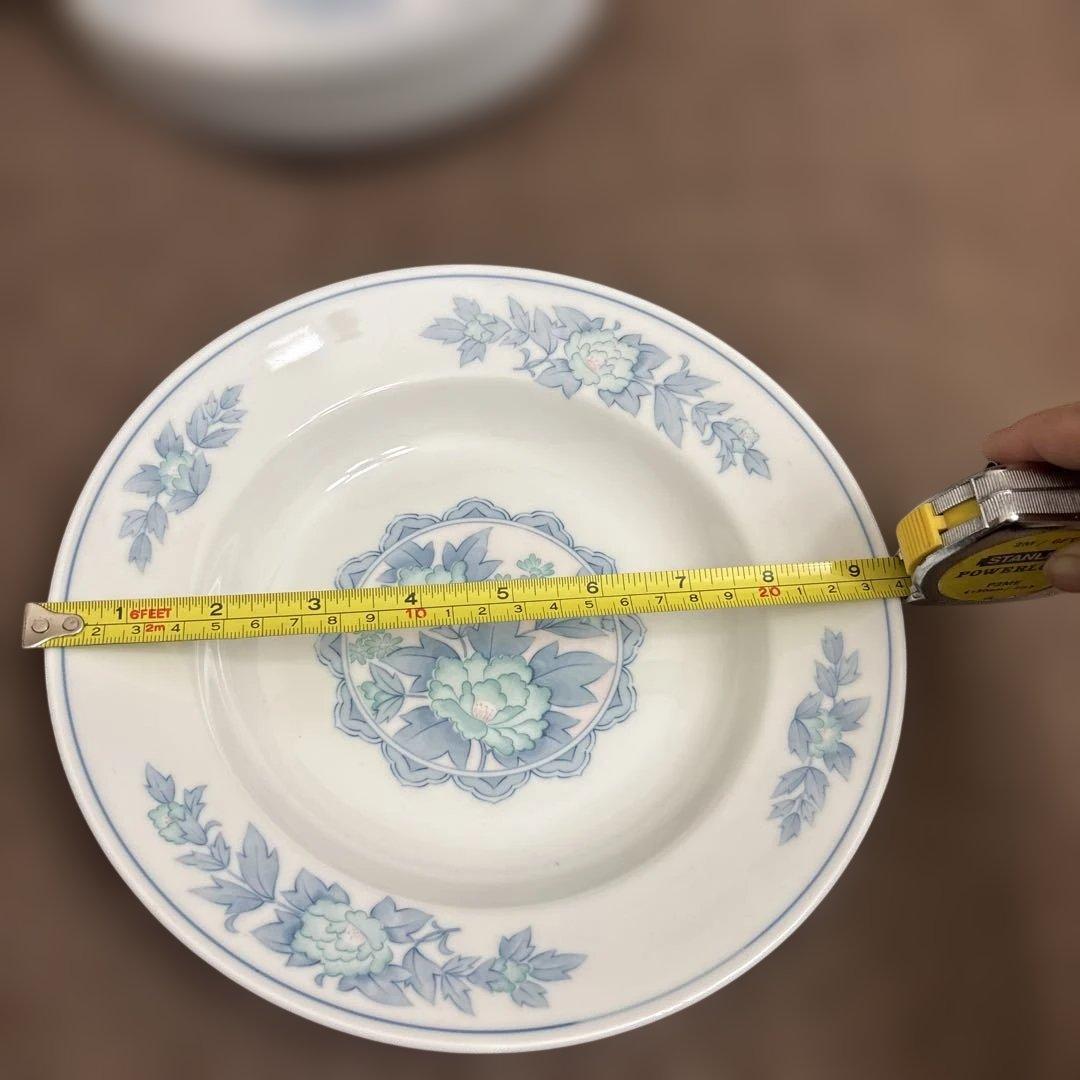 三色牡丹 美濃焼　ラーメンどんぶり&中華皿セット まとめ売り