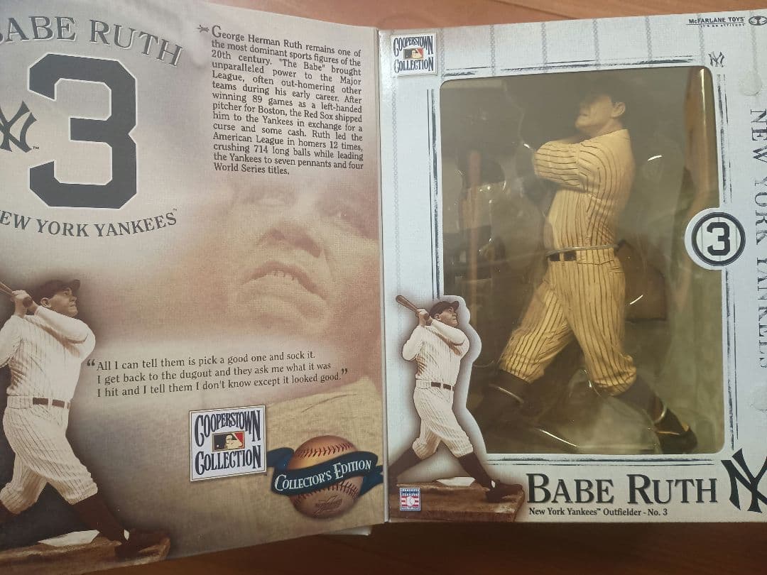 ミッキーマントル&ベーブ・ルース フィギュアセット　MLB マクファーレン