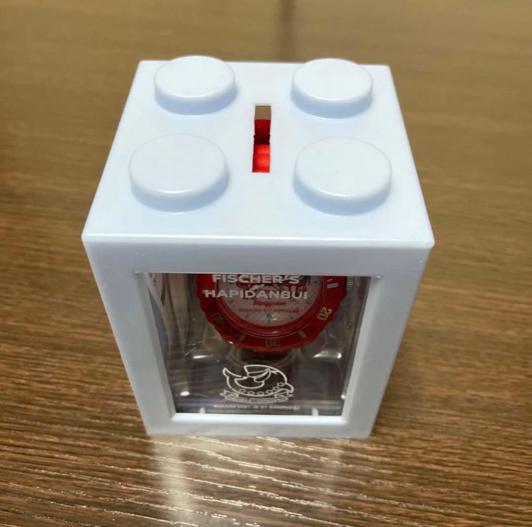 サンリオ　FISCHER'S HAPIDANBUI 赤い腕時計