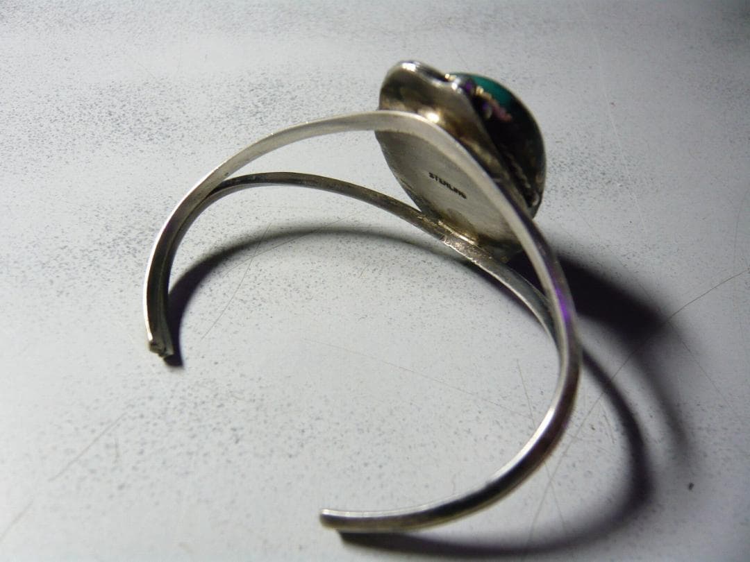 ターコイズバングル大粒　シルバー925　新品