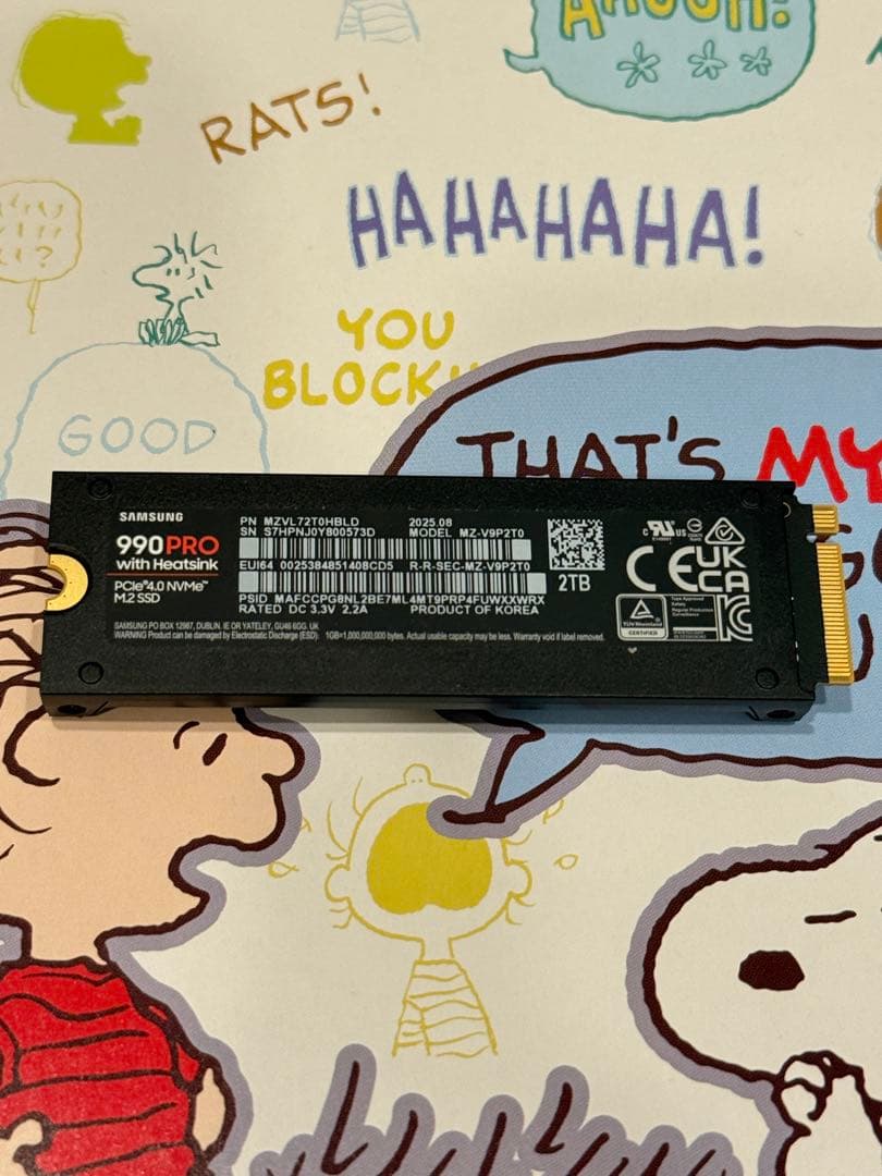 内蔵型SSD SAMSUNG 990 PRO SSD 2TB with Heatsink