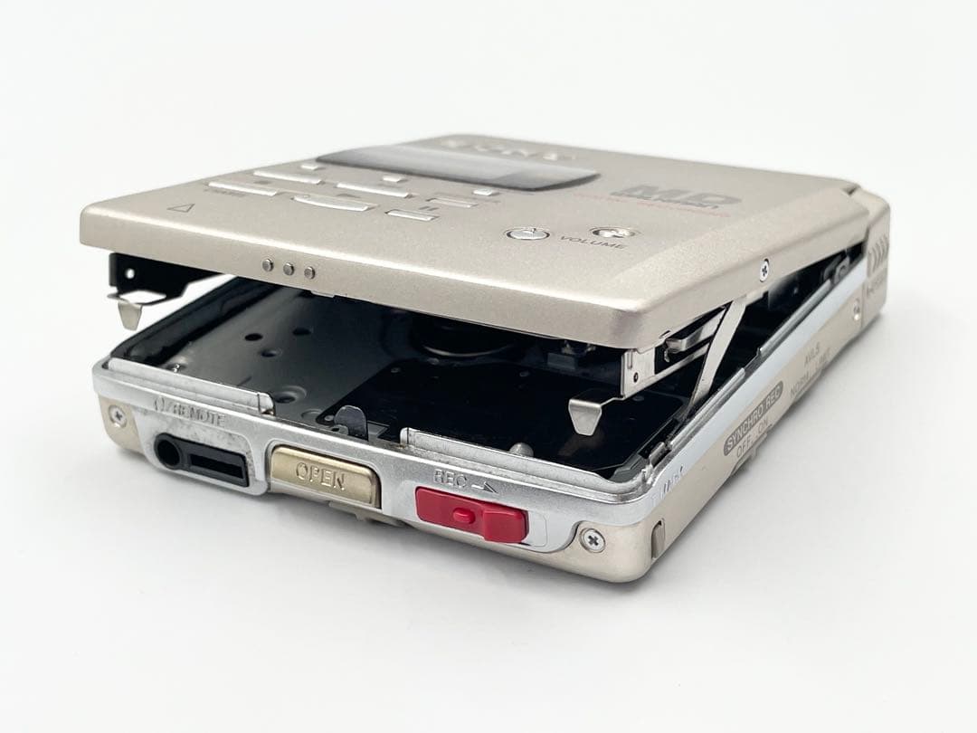 録音再生◯ 外観美品　SONY MZ-R55 Walkman MDレコーダー