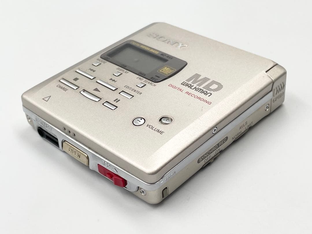 録音再生◯ 外観美品　SONY MZ-R55 Walkman MDレコーダー