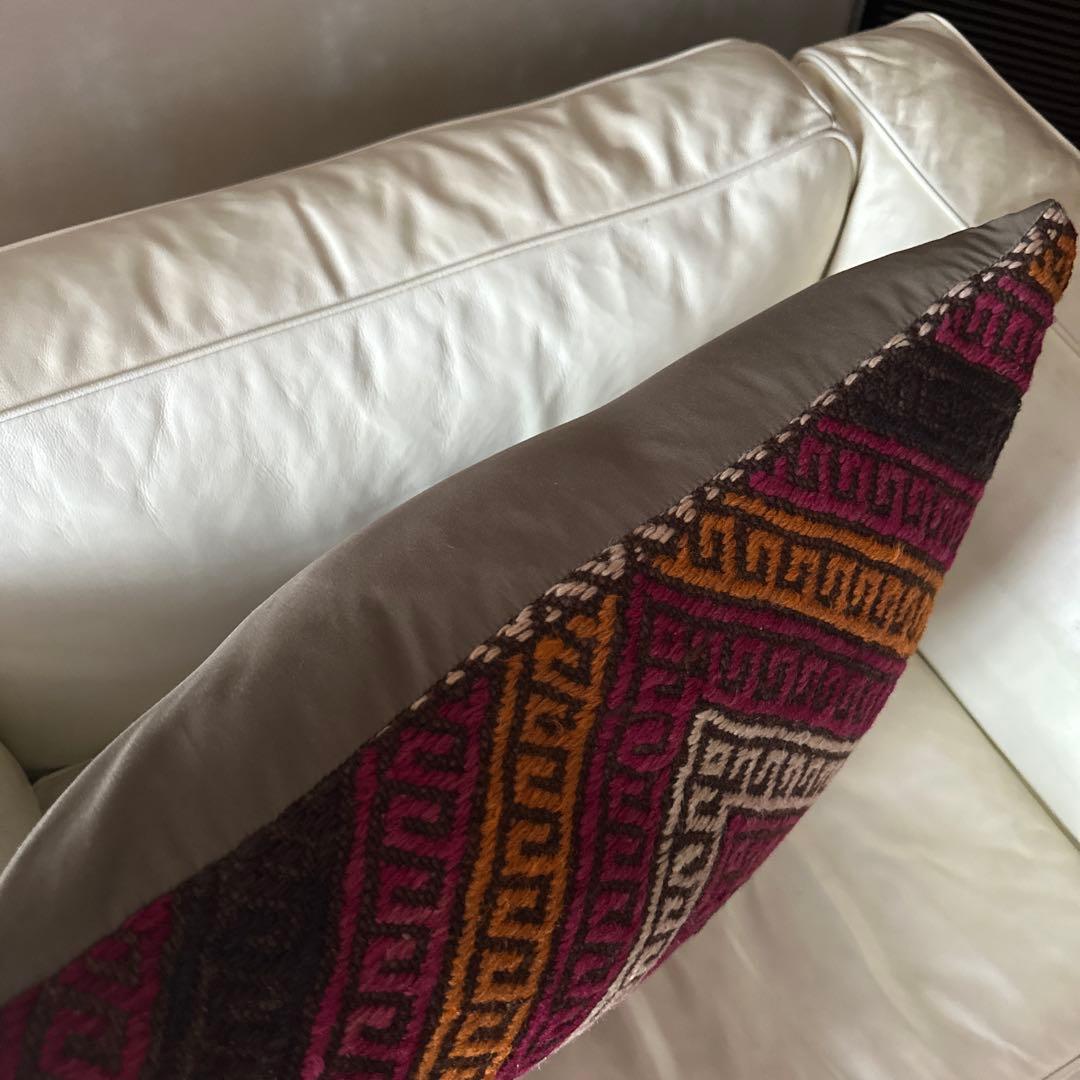 オールドキリムのクッションカバー50cmx50cmジジム織りキリム