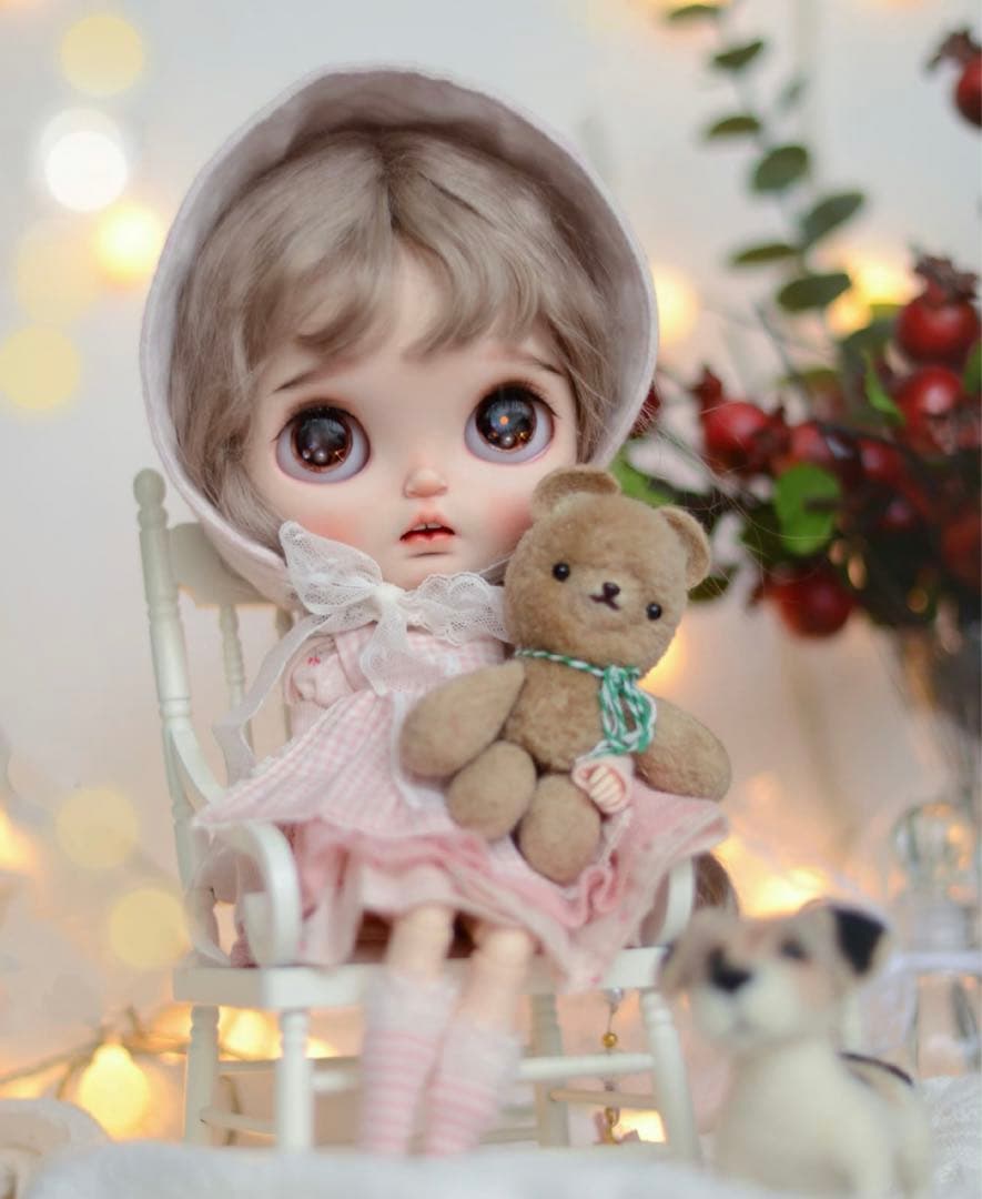 カスタムブライス 海外作家様 かわいい 優しい ふわふわ 兎顔 マカロンちゃん