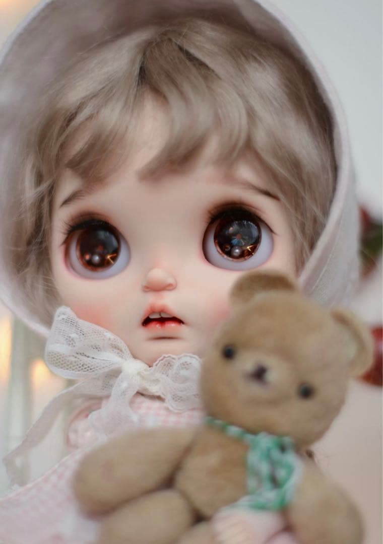 カスタムブライス 海外作家様 かわいい 優しい ふわふわ 兎顔 マカロンちゃん