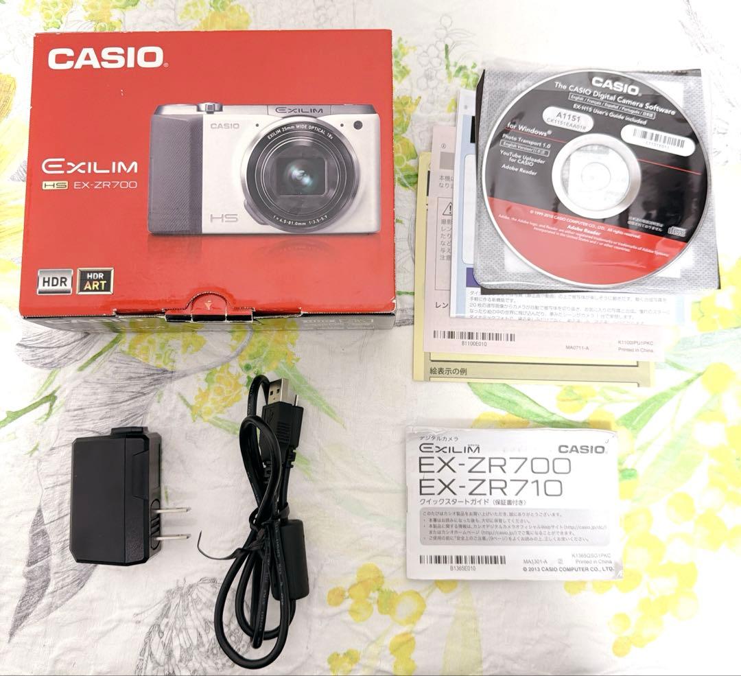 【ほぼ新品】CASIO EXILIM HS EX-ZR700 カシオ ブラウン