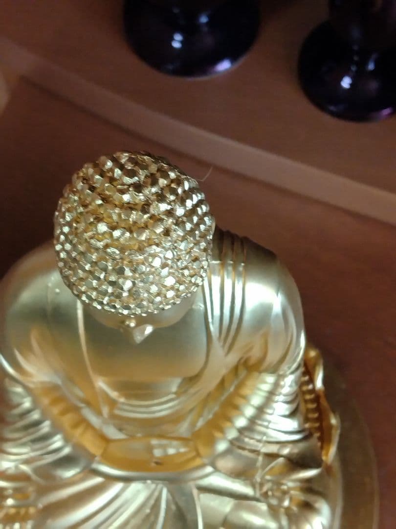 昭和時代　当時品　黄金仏像　極上　釈迦如来座像　未使用