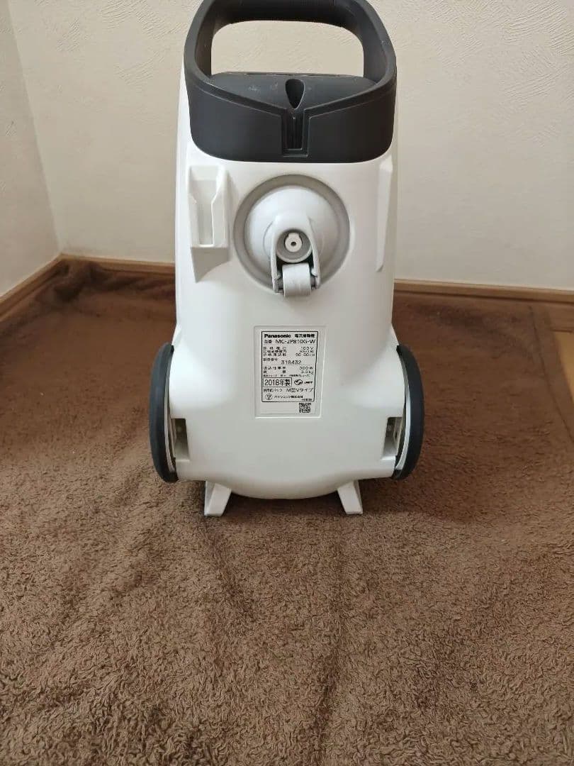 パナソニック　紙パック式掃除機MC-JP810G人気のJPシリーズ2018年製