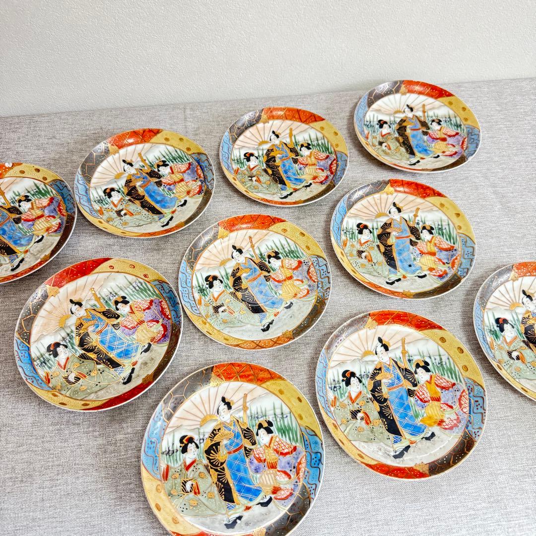 古伊万里 色絵 皿 小皿 時代 飾り皿 菓子皿 骨董 蔵出し アンティーク