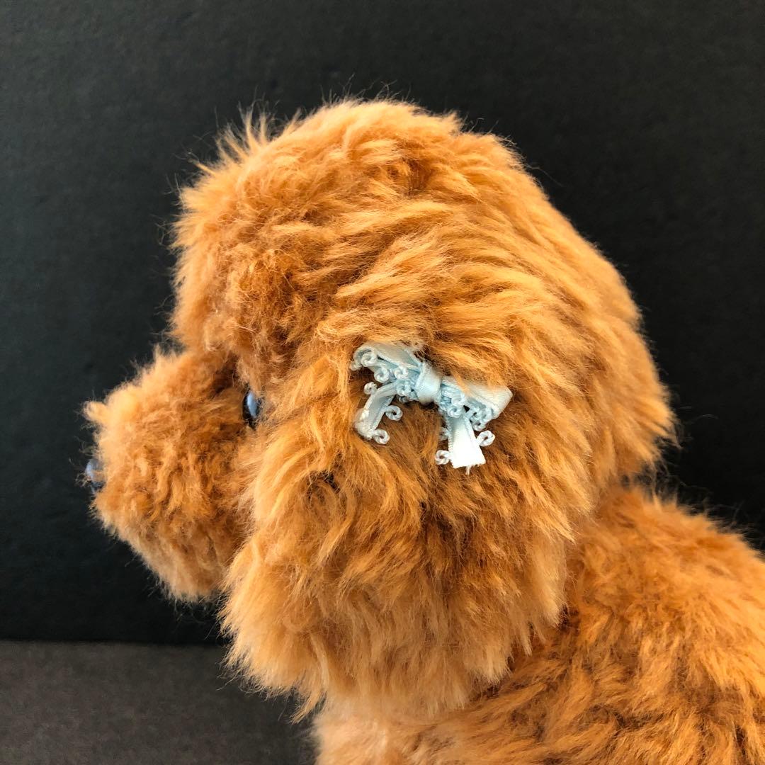 【新品】トイプードル お座りぬいぐるみ お洋服2枚付き H27cm