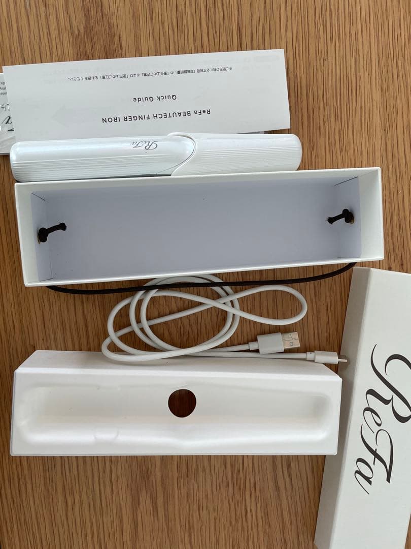 美品　ReFa リファ ビューテック フィンガーアイロン ケーブル付き