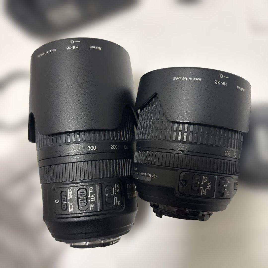 Nikon D90 本体 レンズ2点 フィルター2点 充電機 取説まとめて