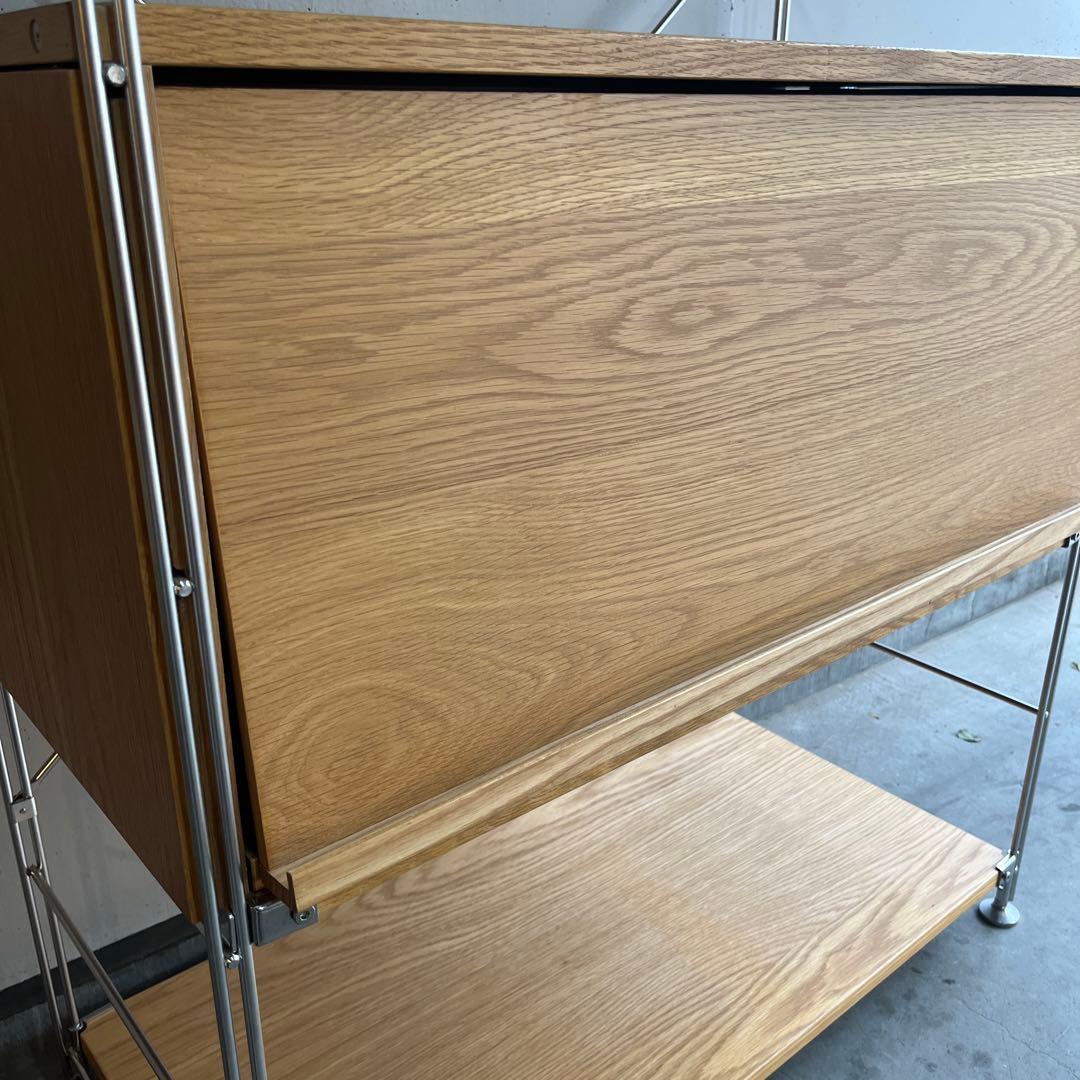 ponpon ★無印 ステンレスユニットシェルフ ボックスフラップ扉