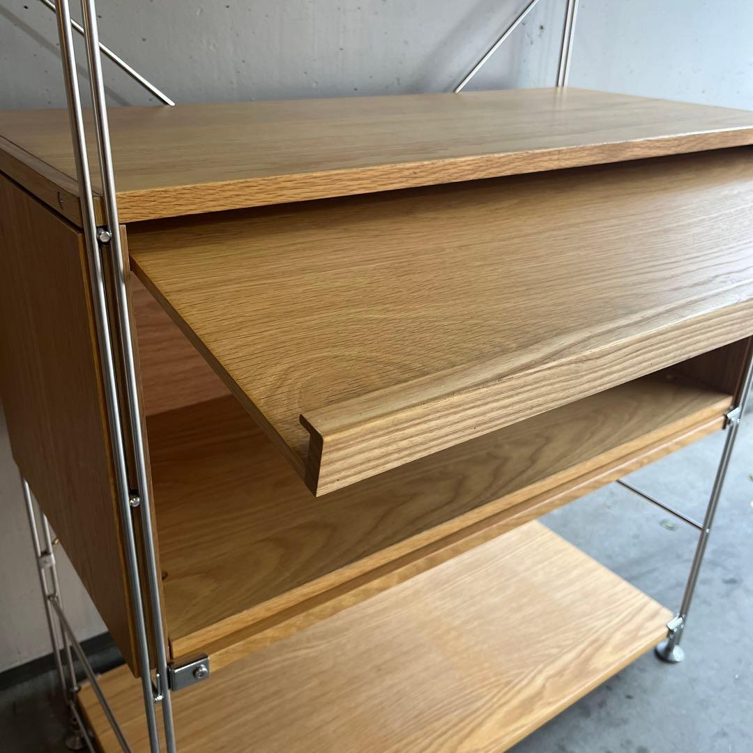 ponpon ★無印 ステンレスユニットシェルフ ボックスフラップ扉