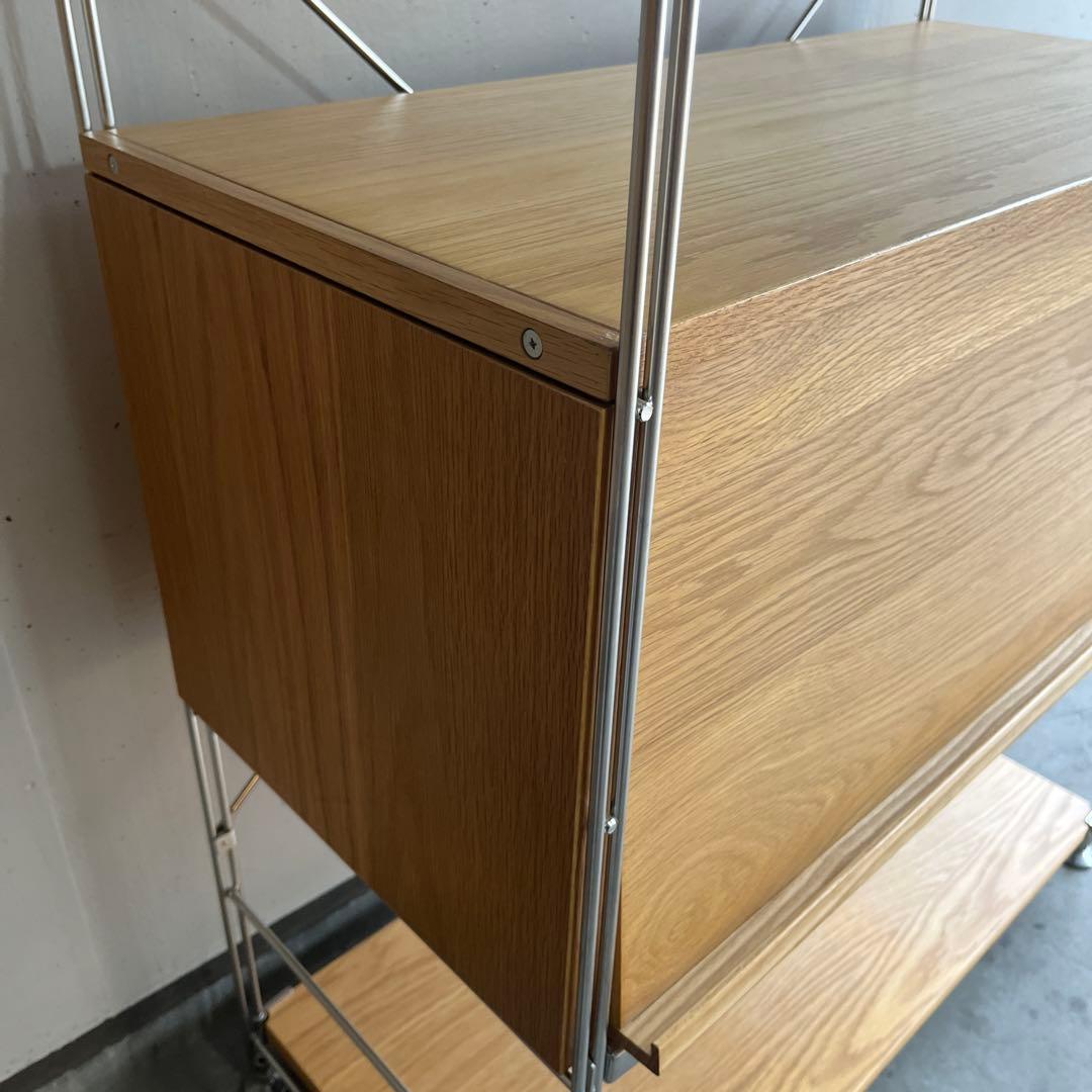 ponpon ★無印 ステンレスユニットシェルフ ボックスフラップ扉