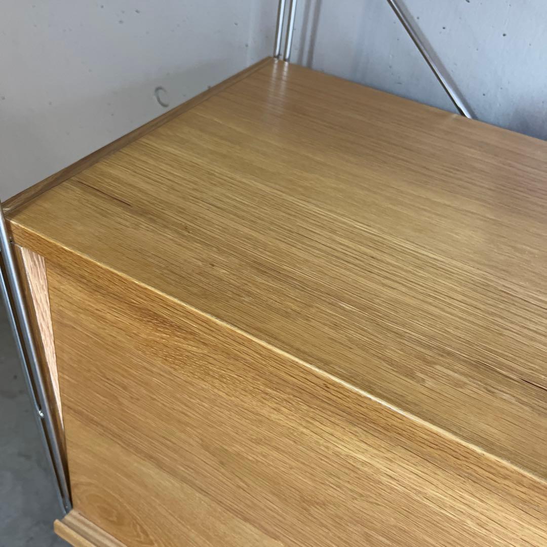 ponpon ★無印 ステンレスユニットシェルフ ボックスフラップ扉