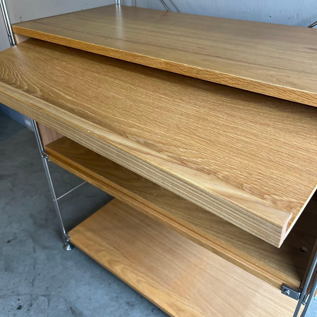 ponpon ★無印 ステンレスユニットシェルフ ボックスフラップ扉