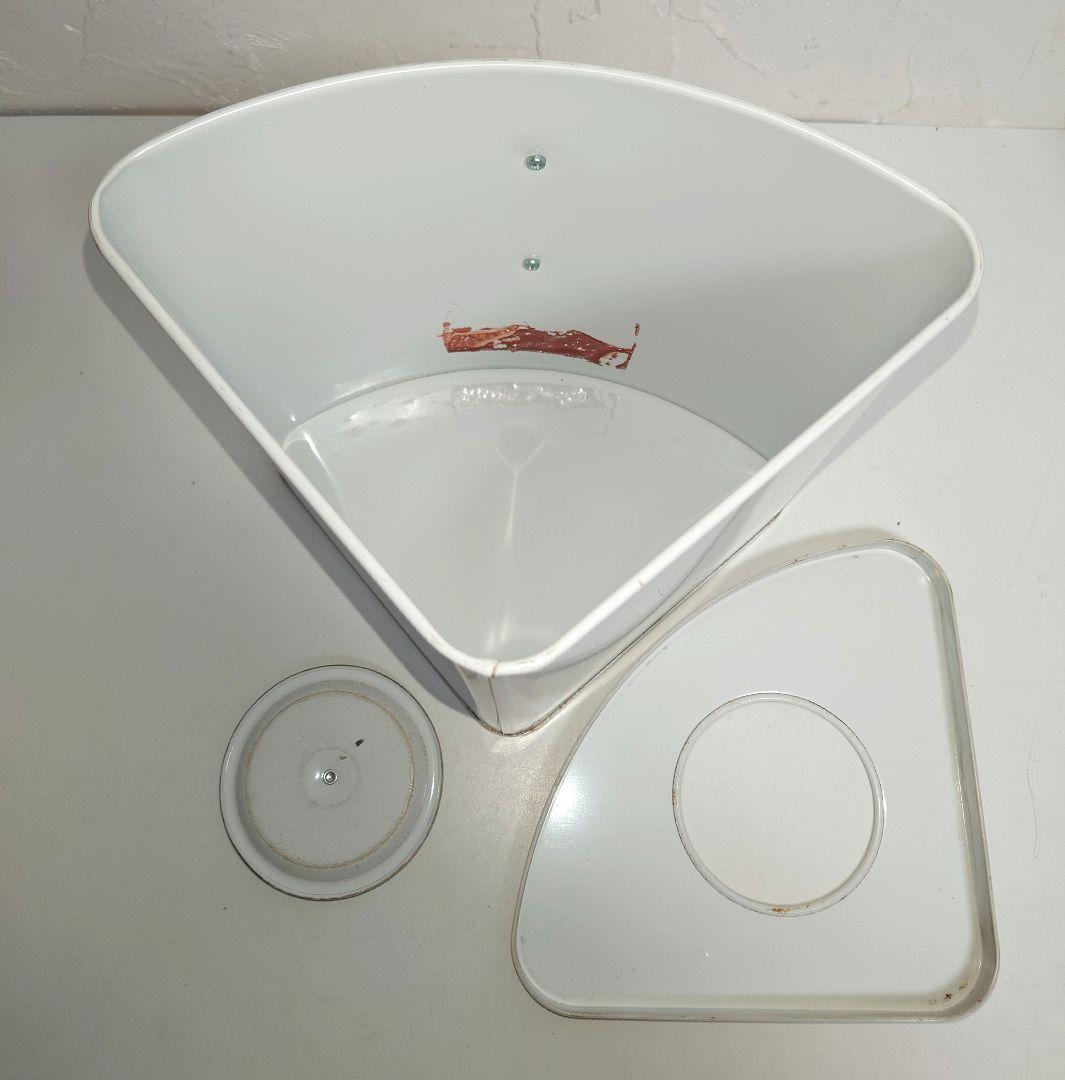 サニタリーボックス 三角コーナー 小物入れ ゴミ入れ 花器 昭和レトロ 雑貨 飾