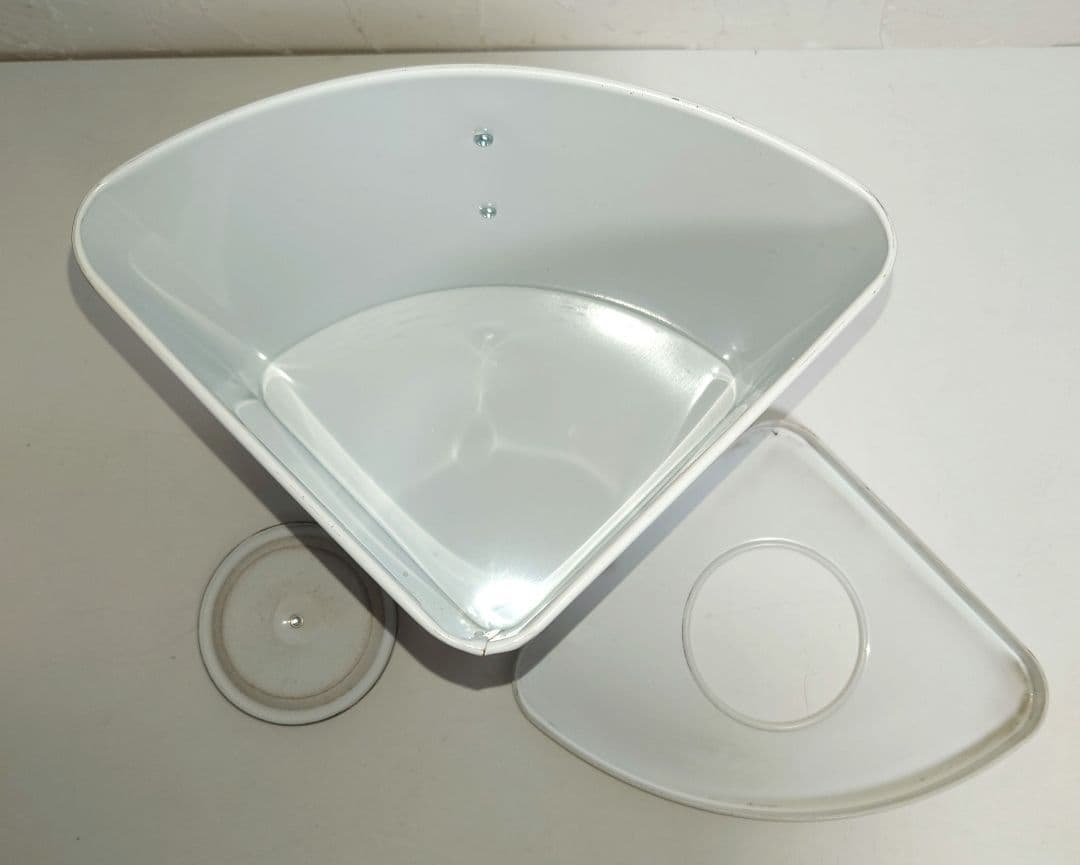 サニタリーボックス 三角コーナー 小物入れ ゴミ入れ 花器 昭和レトロ 雑貨 飾