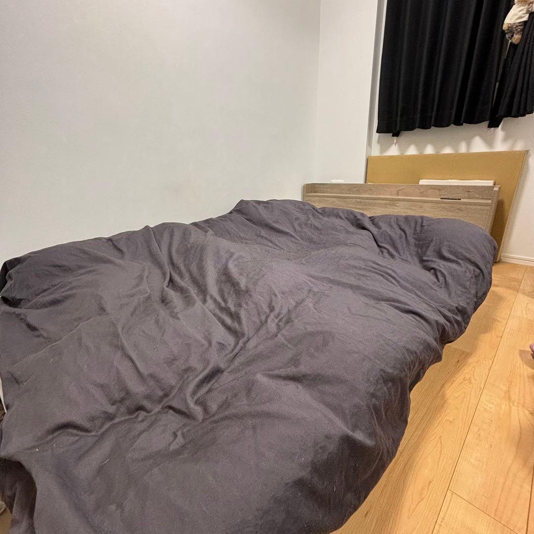 セミダブルベッド マットレス付き