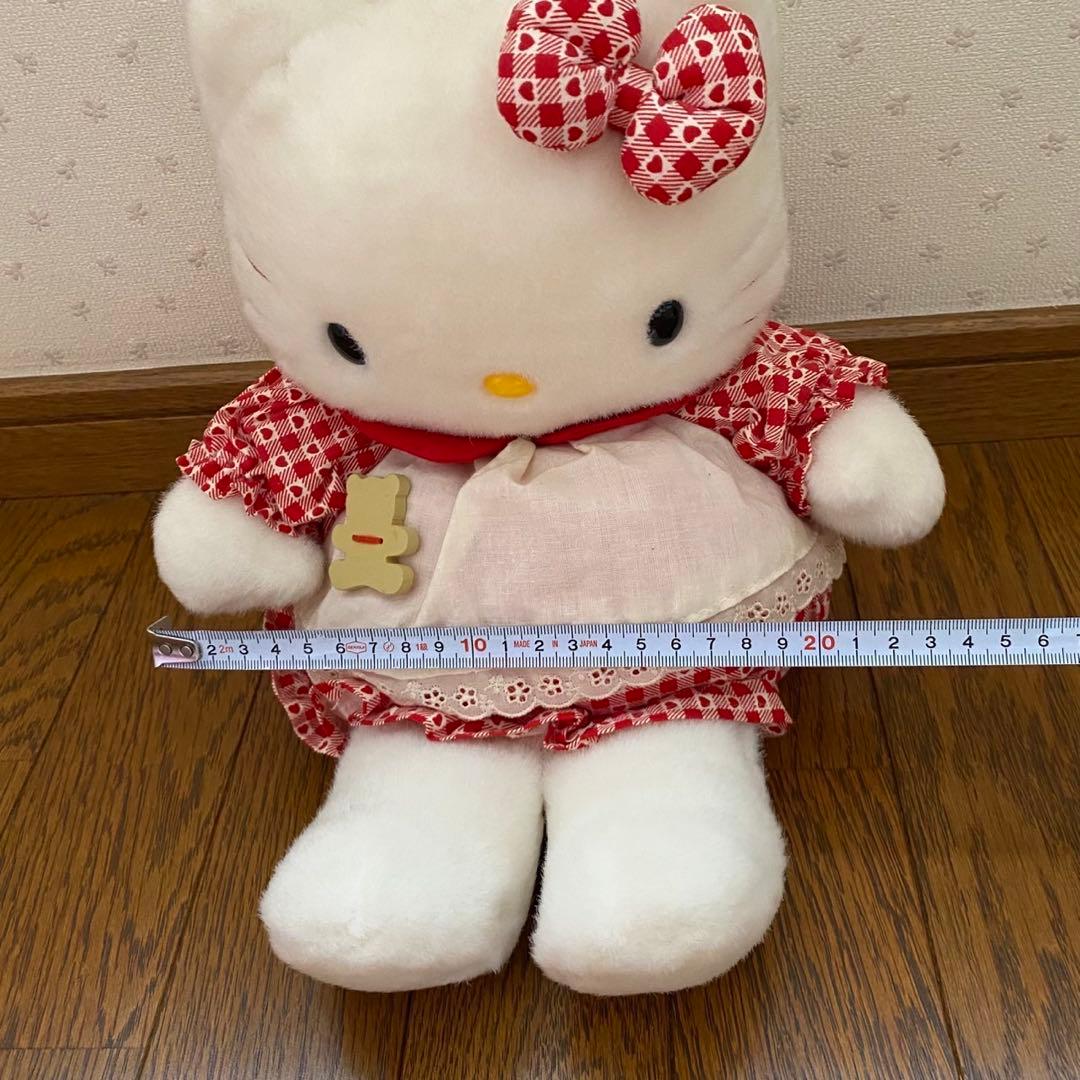 【レトロ】ハローキティ ハートエプロンドレスぬいぐるみ