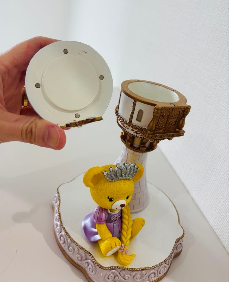 ディズニーストア　ユニベアシティ　プリンセス　陶器　置物　ミラー　小物入れセット