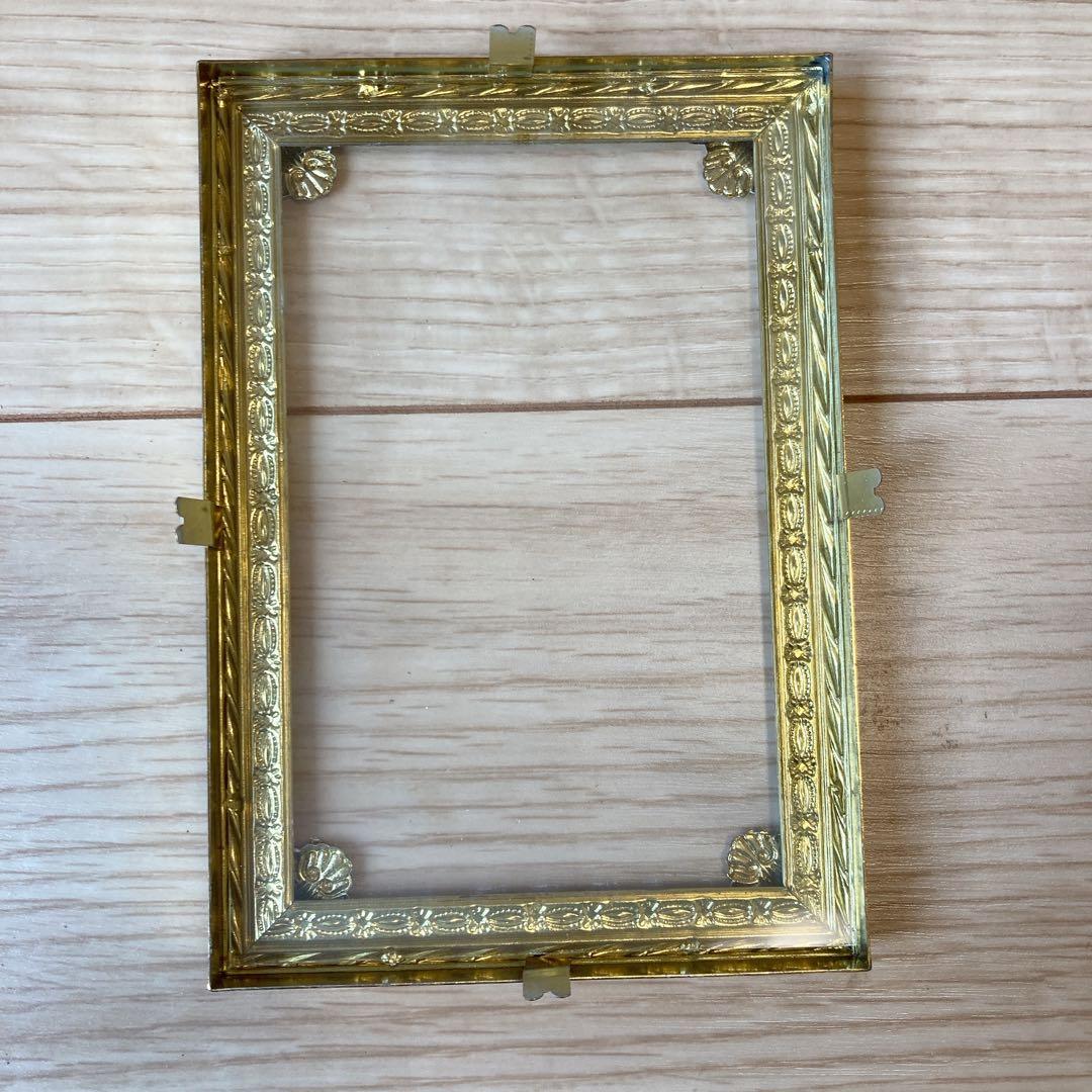 【未使用】写真立て　9×13cm 凸型ガラス　JYDEN デンマーク製