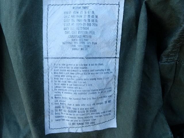 1983\" 米軍実物 Ｍ65 フィールドジャケット ウッドランド　M-S 278
