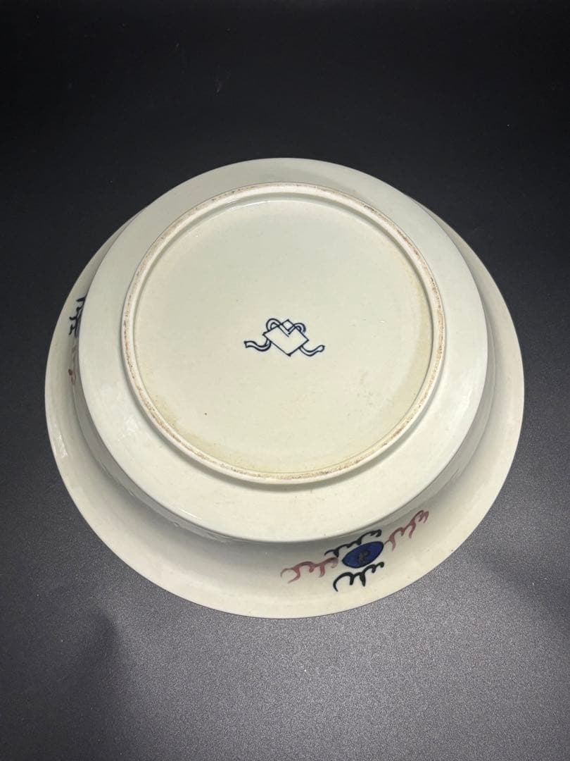 中国　明清時代 青いドラゴンの陶器ボウル