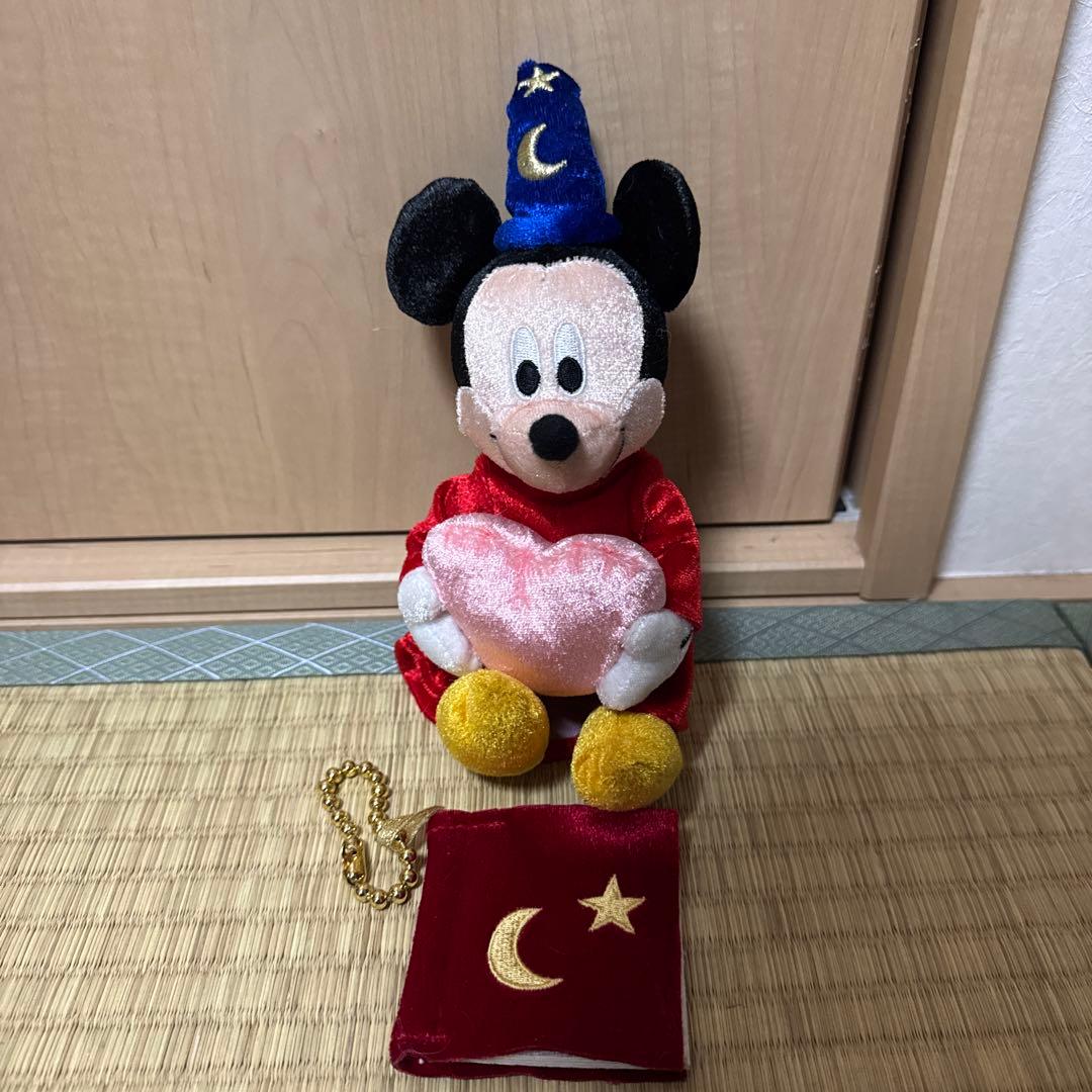 【弟子くんセット】ディズニー ファンタジア ミッキー ぬいぐるみ スパンコール