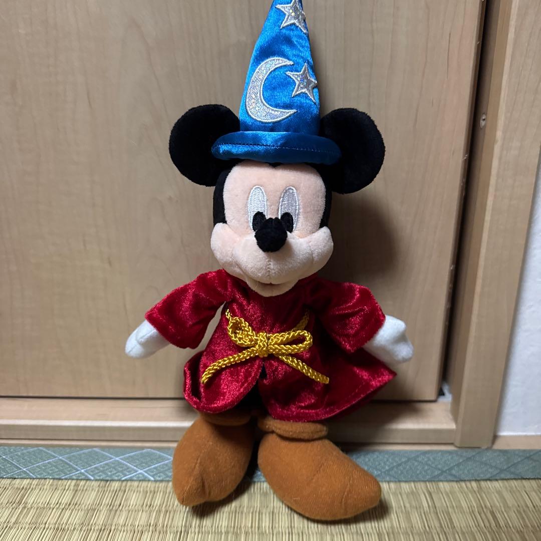 【弟子くんセット】ディズニー ファンタジア ミッキー ぬいぐるみ スパンコール