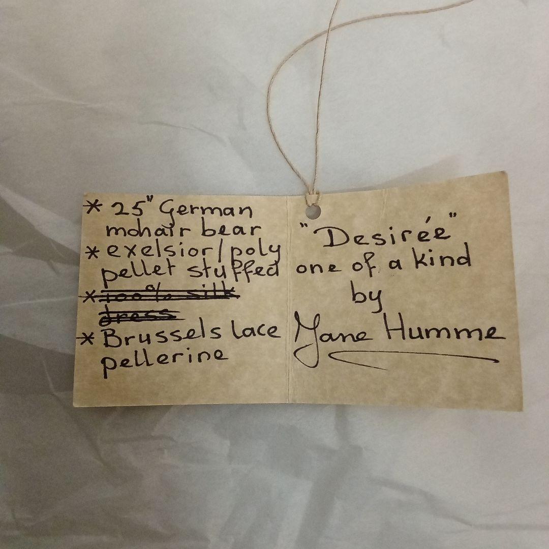 【M03-01】 Jane Humme テディベア OOAK デジレ 限定