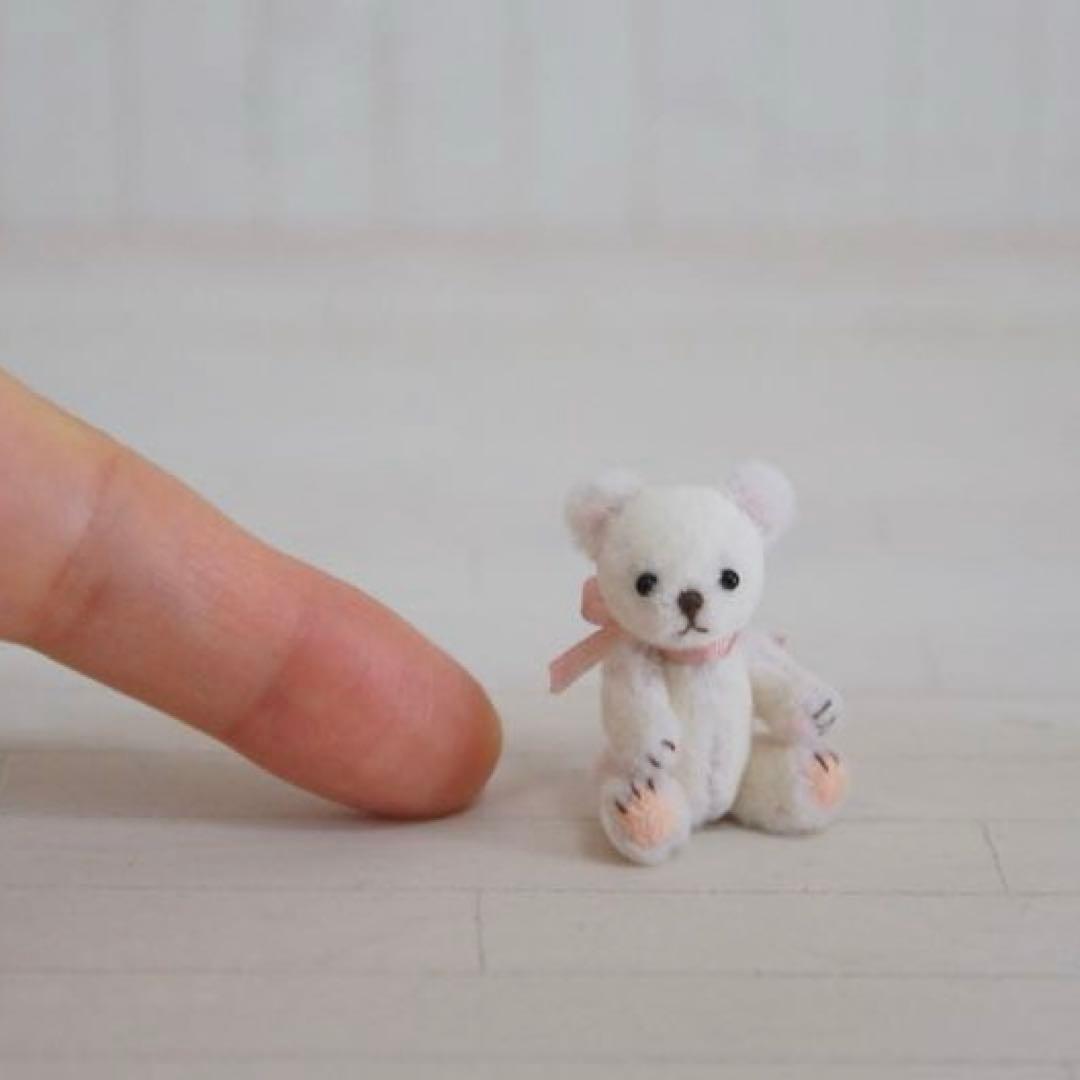 3.5cm ミニミニクマちゃん (スノーホワイト)