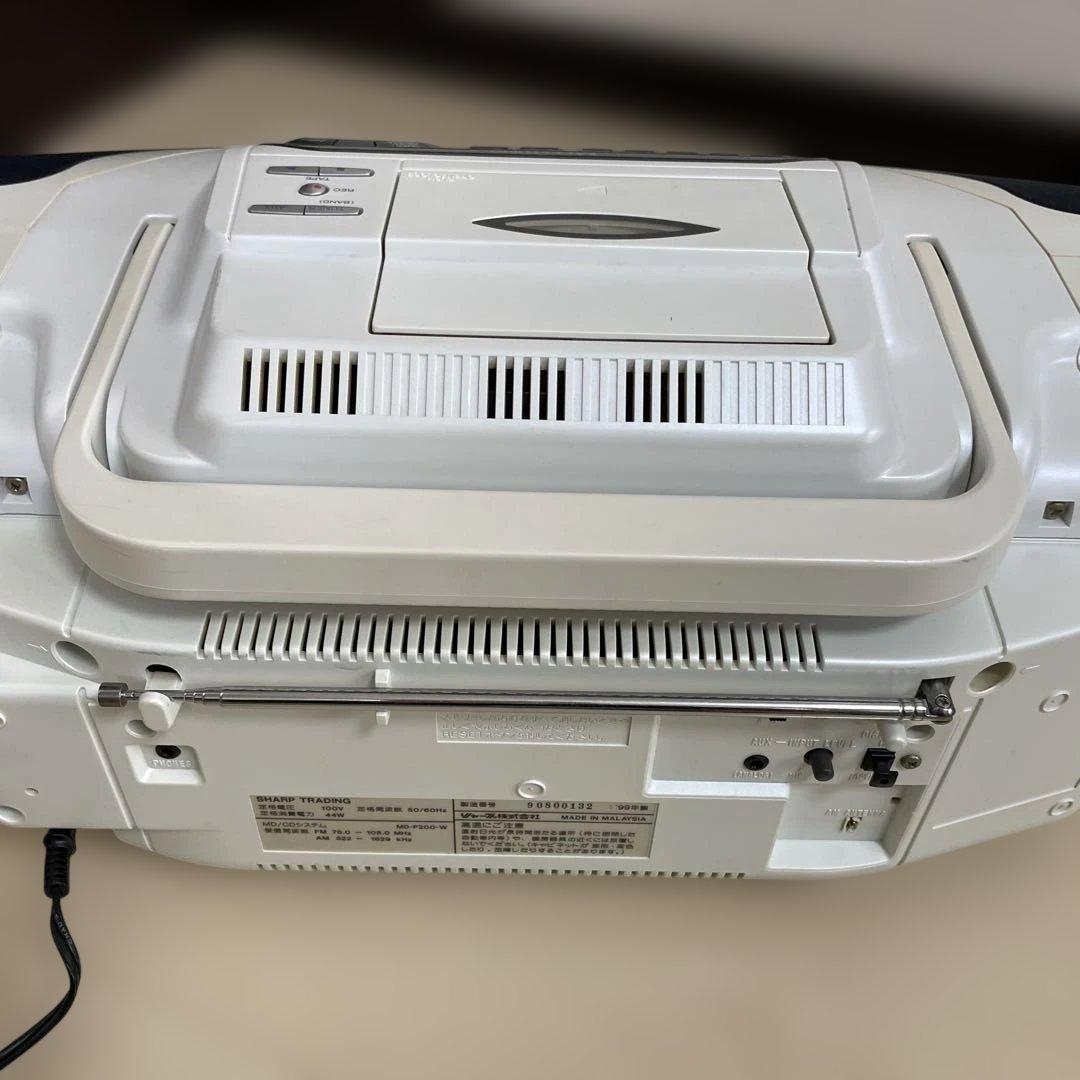 シャープ　MD-F200 MD CD カセットテープ　ダブルMD 再生確認済み