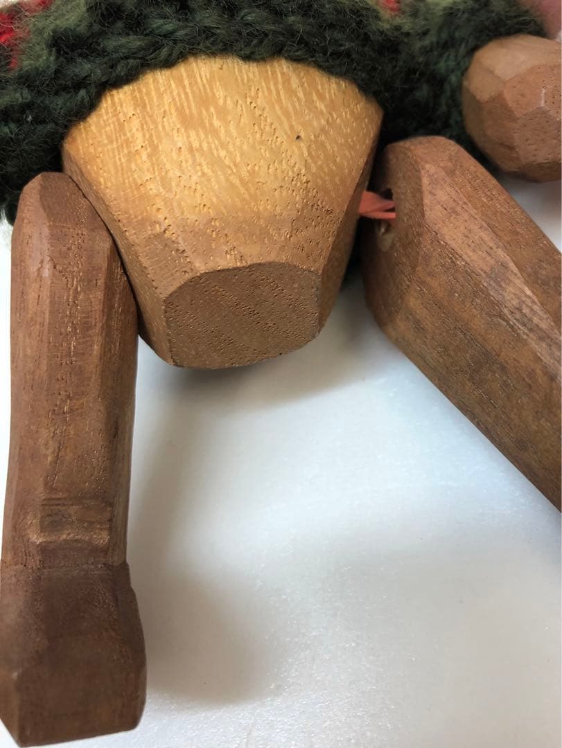 テディベア　木彫り　ヴィンテージ