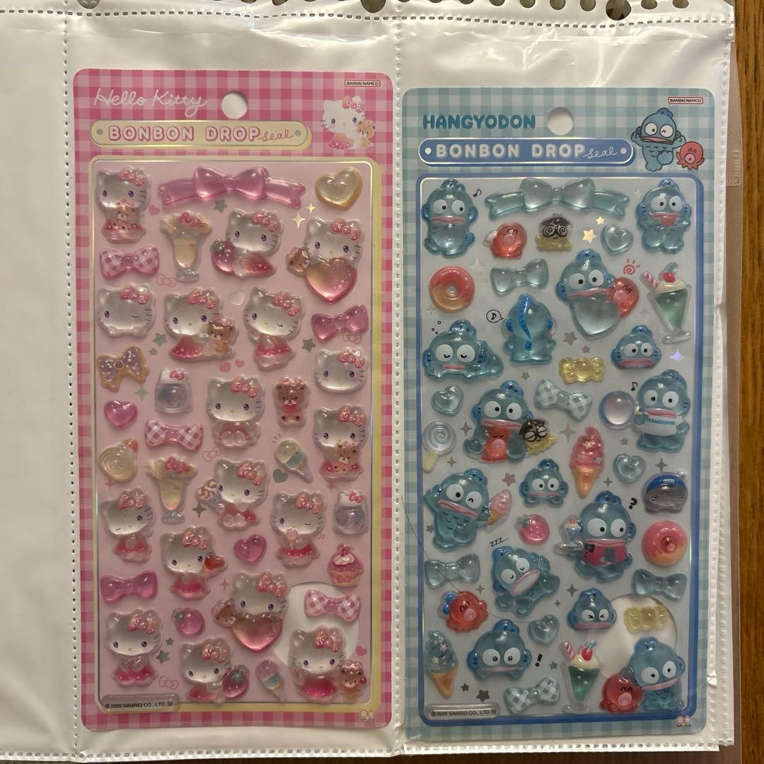 ボンボンドロップシール　うるちゅる　プチドロップ　シール帳　完成品　全52枚