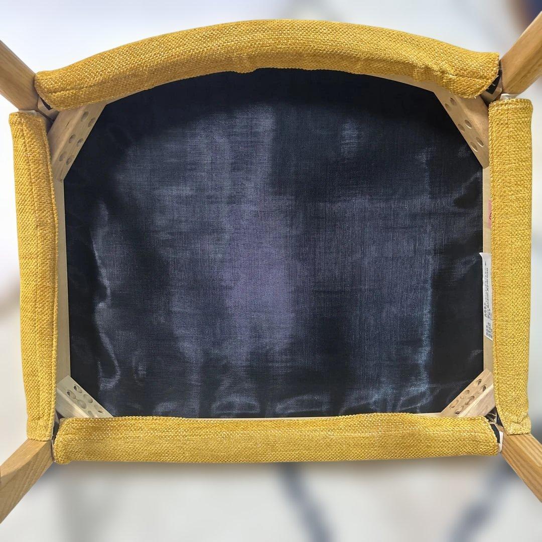 ケユカ　①ヨナスショートアームチェア ダイニングチェア　専用カバー付　現行品