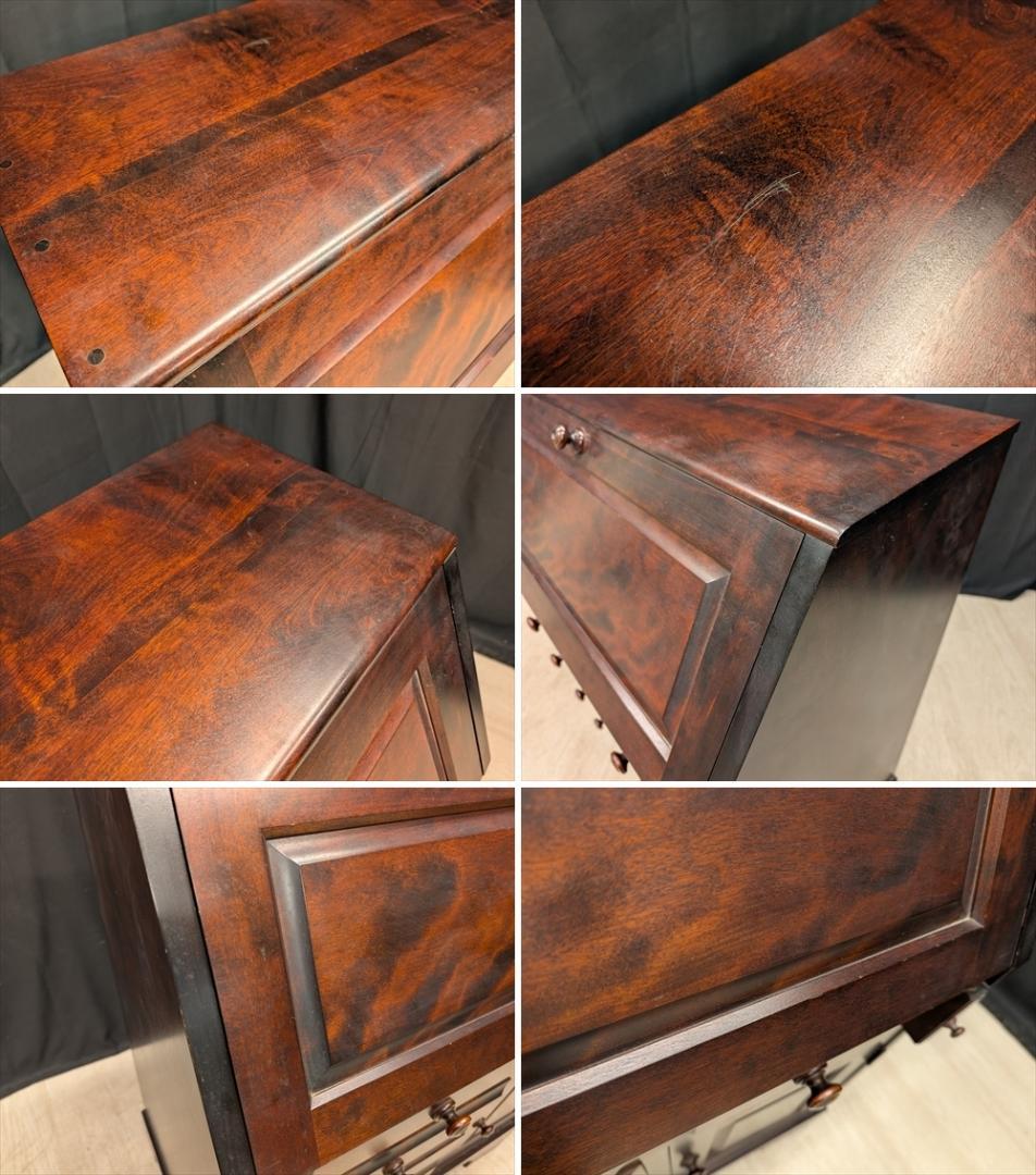 北海道民芸家具　ライティングデスク　ライティングビューロー　書斎机　学習机