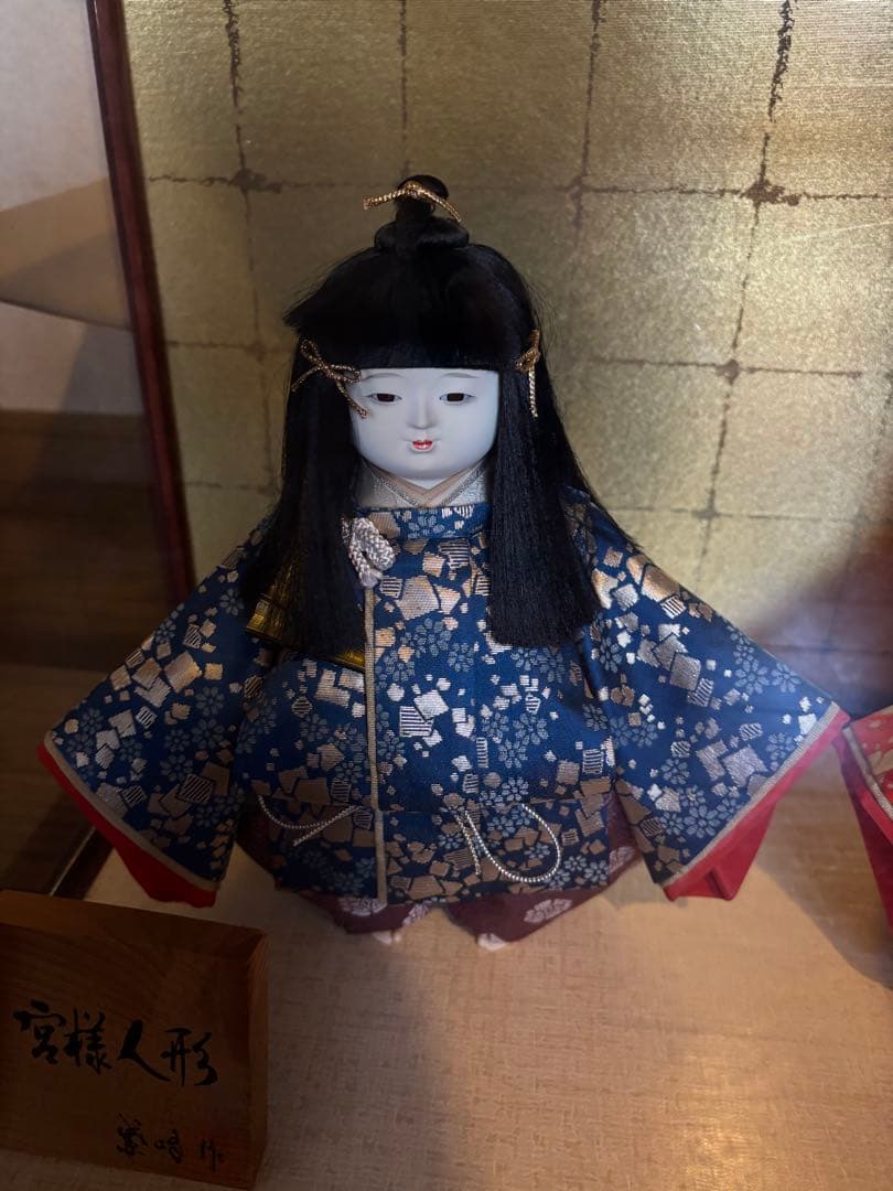 【直接取引希望】宮様人形　ひな人形　紫峰作