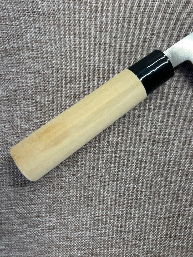 出刃 包丁 165mm 安来鋼青紙２号 朴丸柄 ②