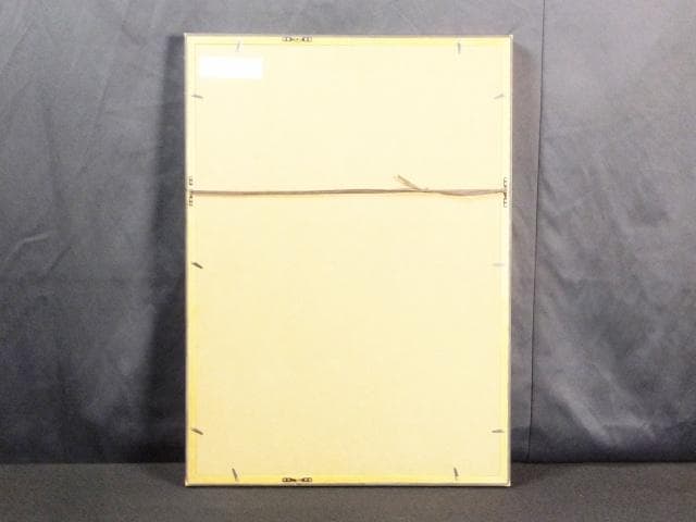 現代アート 吉良智子　直筆サイン『アフロの女性』ペーパーに油彩 0317C